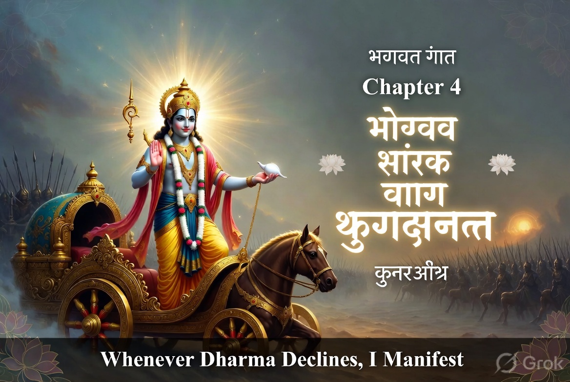 Image related to Yada Yada Hi Dharmasya: Krishna’s Timeless Promise 